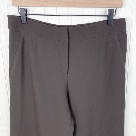 Giorgio Armani Women's Wide Leg Wool Trousers Size 40 Minimalist Y2K Borgo 21 - Picture 3 of 6